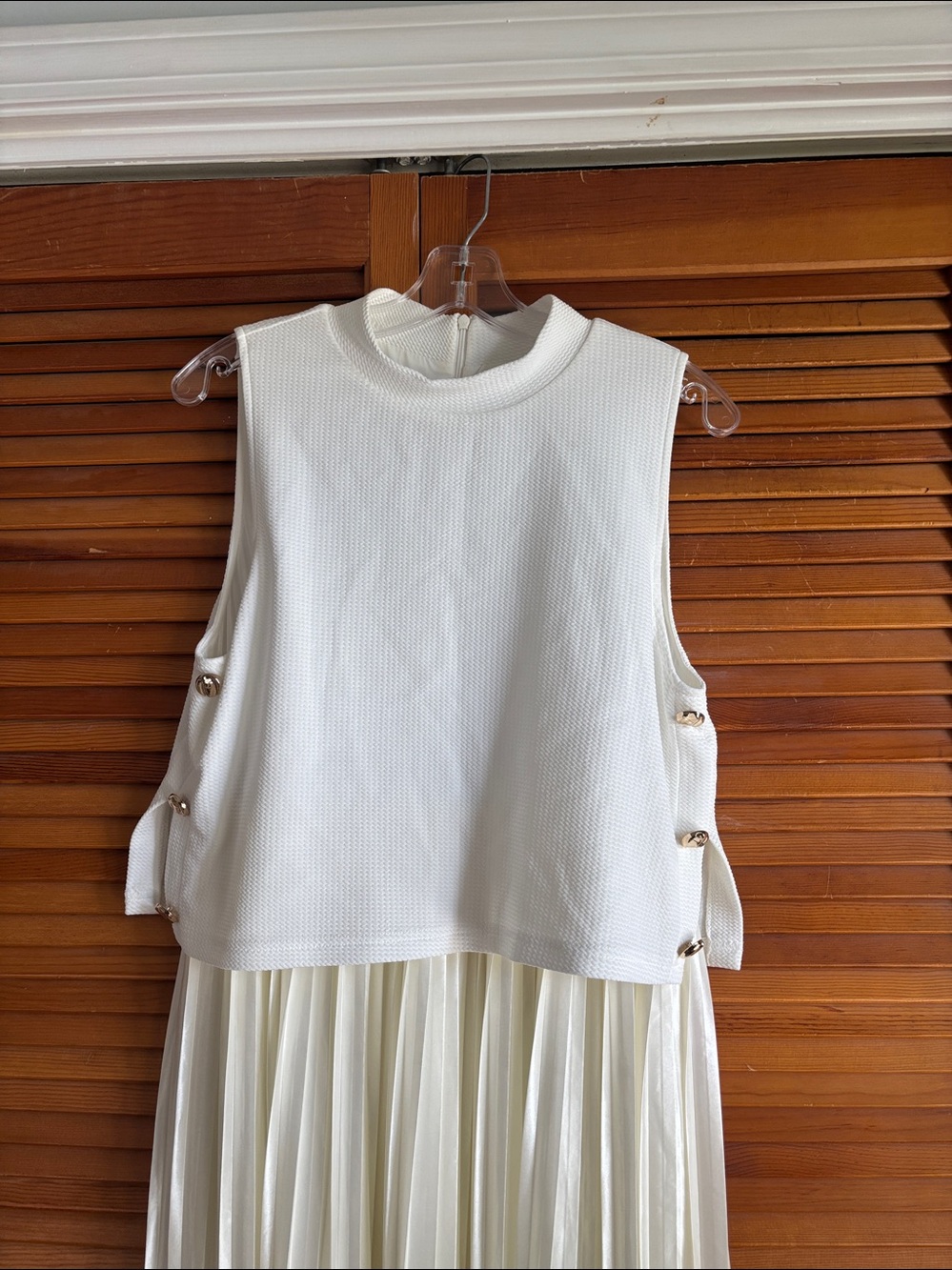 SSYS Samantha Pleated
Twofer Midi Dress In Ivory
Pleated Satin Maxi Skirt Sz M - Picture 6 of 11
